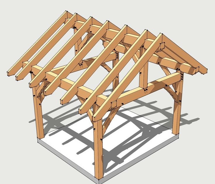 Roof trusses for a 12x12 shed Benefit new gable roof