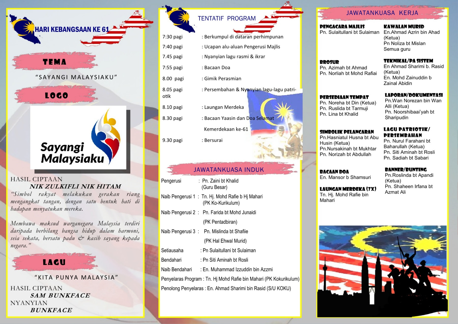 Tak punya harga diri ke? Brosur Sambutan Bulan Kebangsaan 2018 Flip Ebook Pages 1 2 Anyflip Anyflip