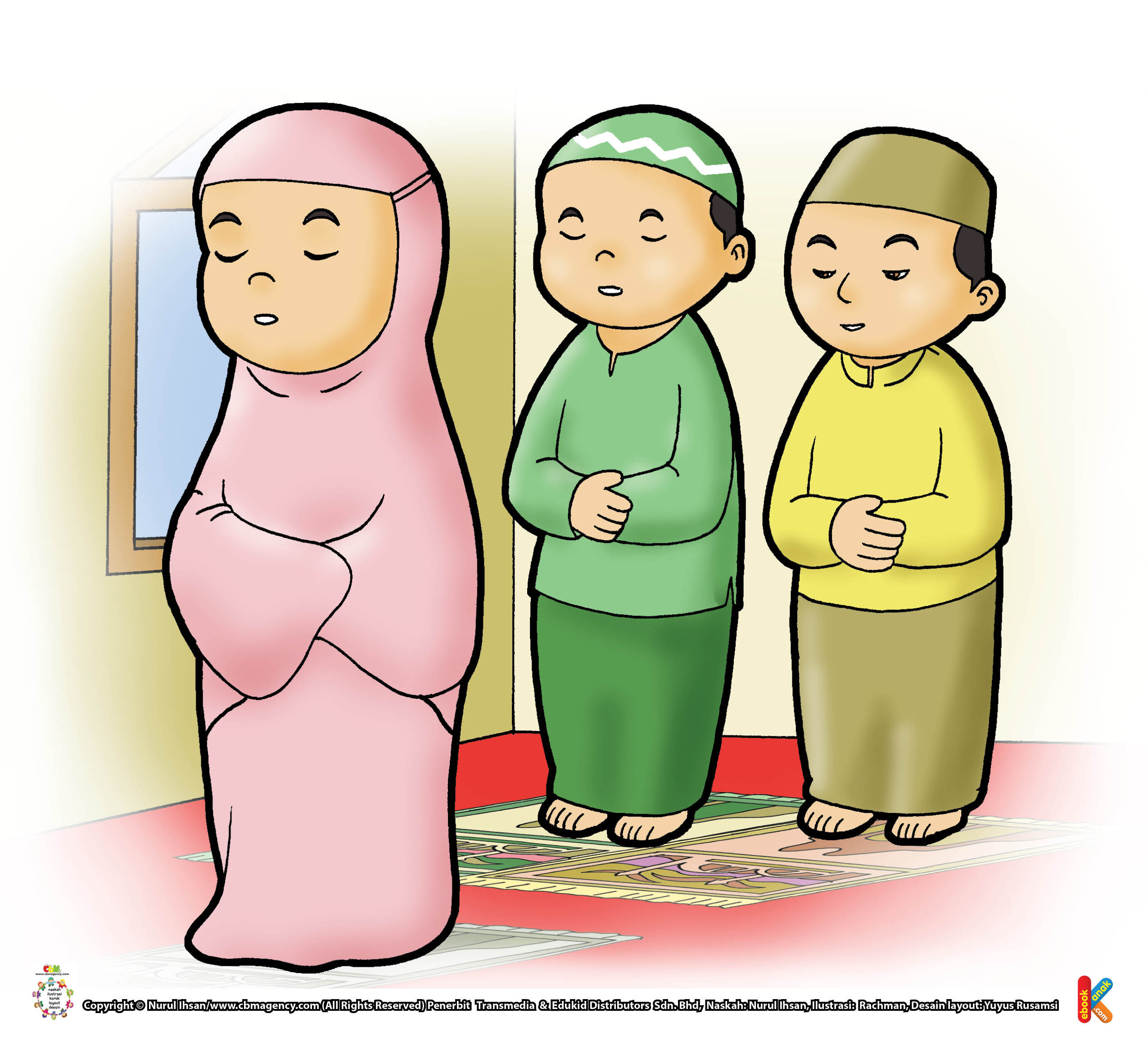  Gambar  Kartun  Anak Baca Al Quran Top Gambar 