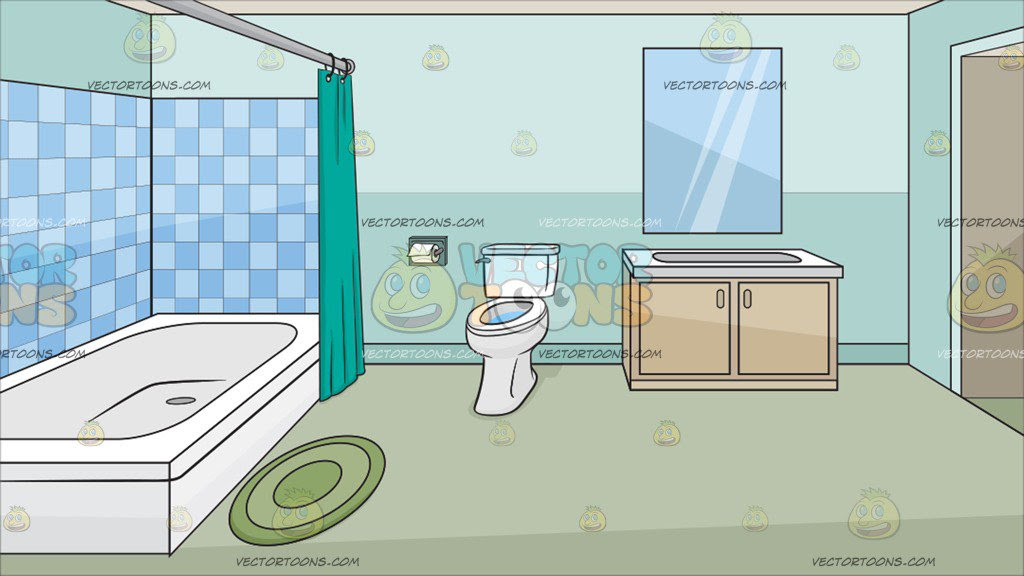 Download A House Bathroom Background Clipart Cartoons By Vectortoons