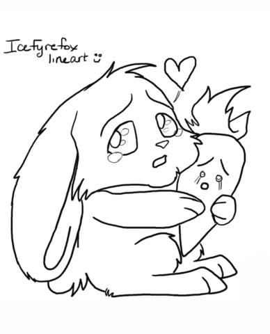 Kids home › kids coloring pages › anime / manga coloring pages. Anime Animals Coloring Pages Free Coloring Pages