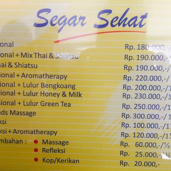 Pijat Segar Sehat Kelapa Gading - Pijat Gan