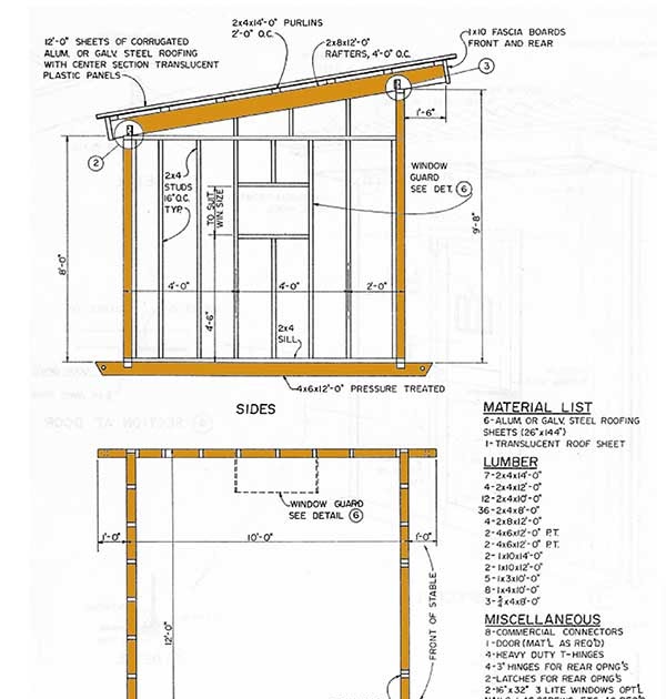 Ore: Guide to Get 10x12 lean shed plans