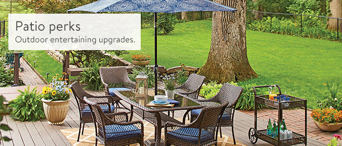 Patio Perks 
                                    Outdoor entertaining upgrades.