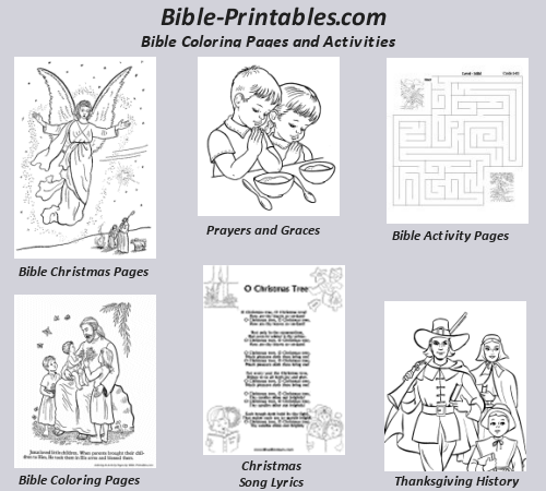 Charles kirkpatrick, object lessons & children's sermons, coloring pages, puzzles. Bible Coloring Pages Christian Activity Sheets Prayers And Graces Song Lyric Sheets Bible Printables