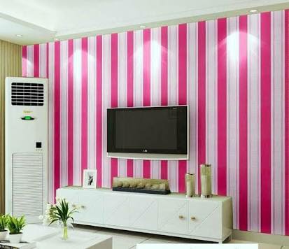 30 Ide Keren Cat  Kamar  Garis Garis Pink  Biru Kristy 