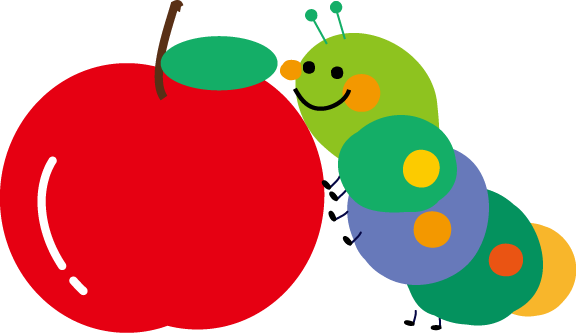 かわいい動物画像 最高芋虫 イラスト