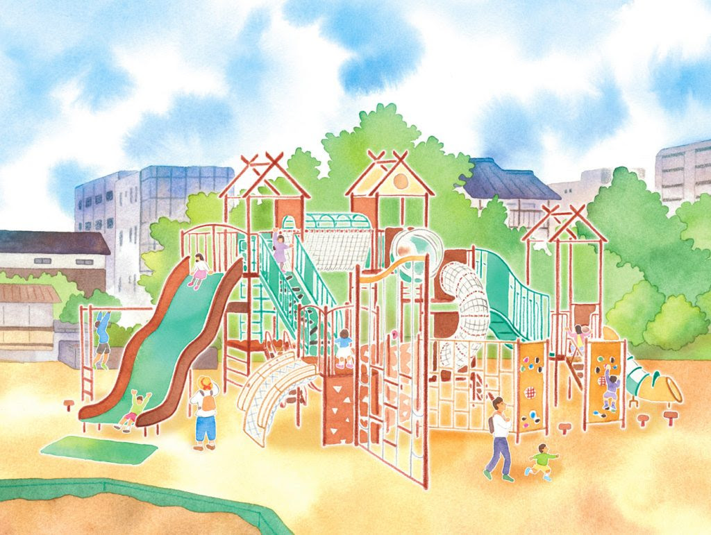 簡単 遊具 公園 イラスト 美しい芸術