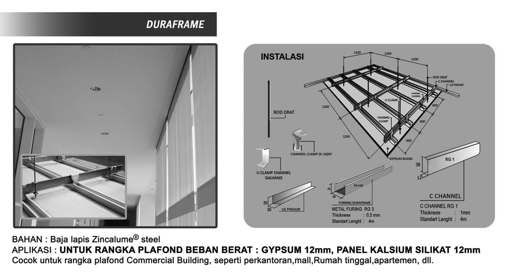 Viral Rangka Plafon  Metal Furing Plafon  Minimalis Info 