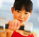 Woman Working Out With Weights