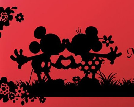 ディズニー画像ランド 最高のミッキー ミニー シルエット 画像