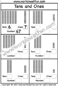 Worksheet ideas ks1 winter themed greater than or less up to comparing tens and ones worksheets first grade vocabulary addition facts chart. Tens And Ones 5 Worksheets Free Printable Worksheets Worksheetfun