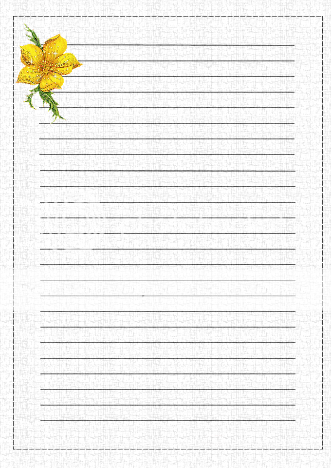 Adoro Paint Shop Pro: Papéis de Carta -Floral-PNG