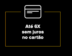 Até 6X sem juros no cartão