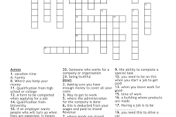 employment agency crossword clue Jobs professions