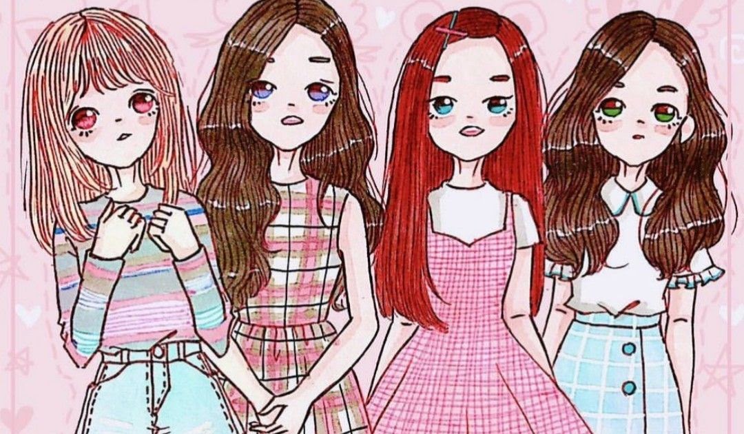  Unduh  8000 Wallpaper  Blackpink  Cartoon Terbaru Wallpaper  