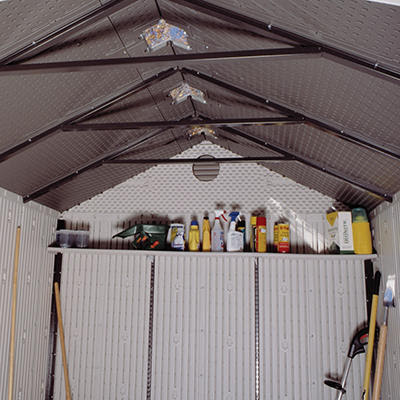 Nyela: Lifetime dual-entry outdoor storage shed sams