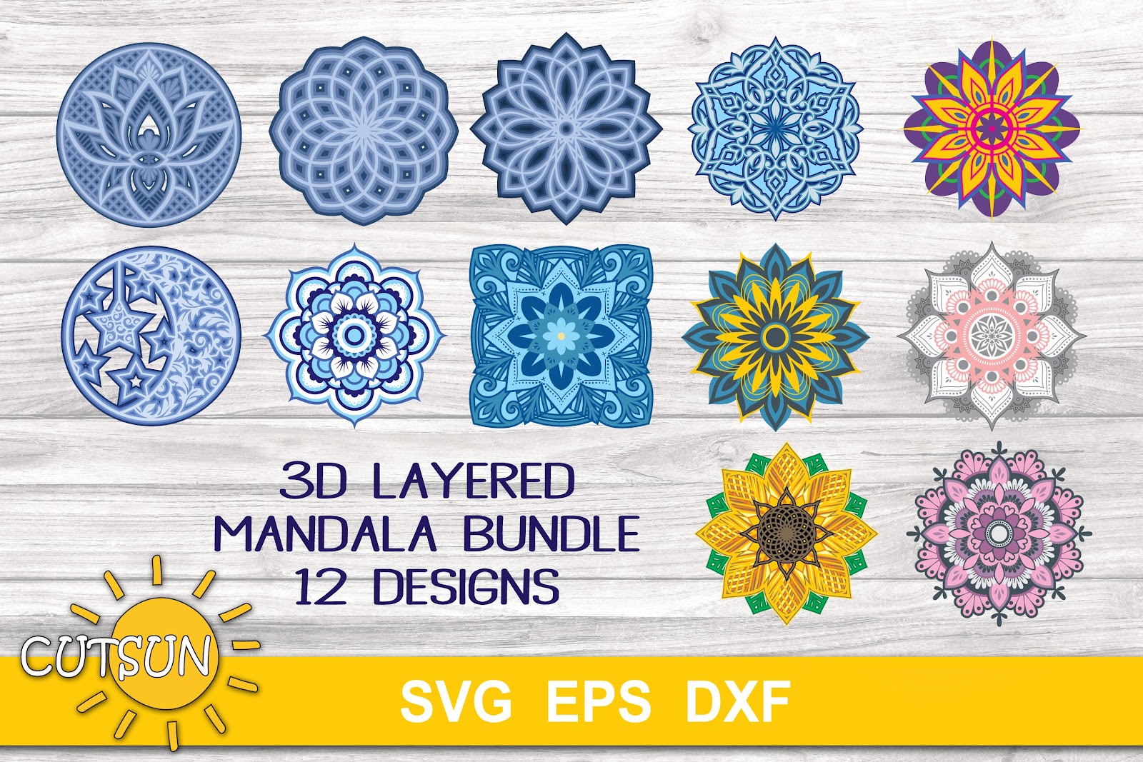 Download Multi Layered Free Elephant Mandala Layered Svg Cut File ...