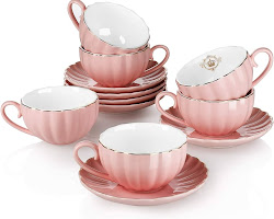 Tea cups with matching accessories tea set