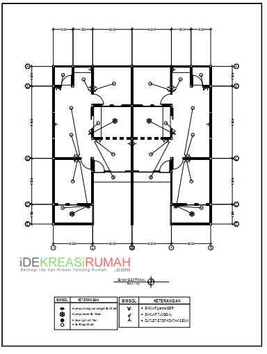 Denah Rumah Format Cdr - Desain Rumah Mesra