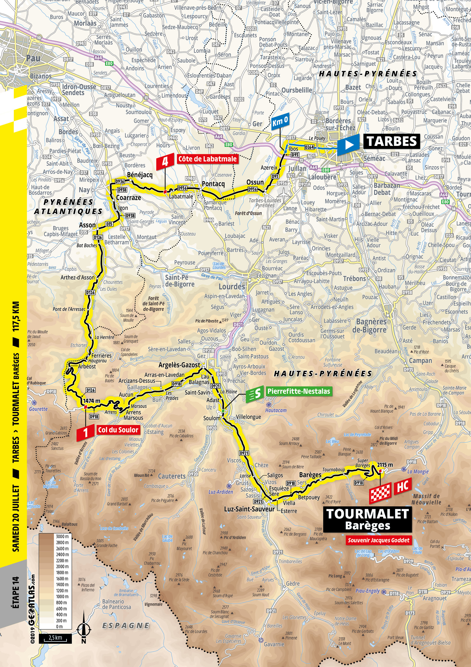 Tour De France 2019 Parcours Et Profil Des Etapes Videos De Cyclisme