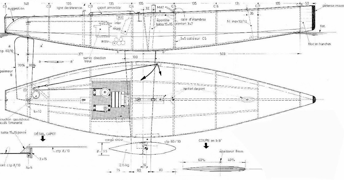 Fishing: 1 meter class sailboat