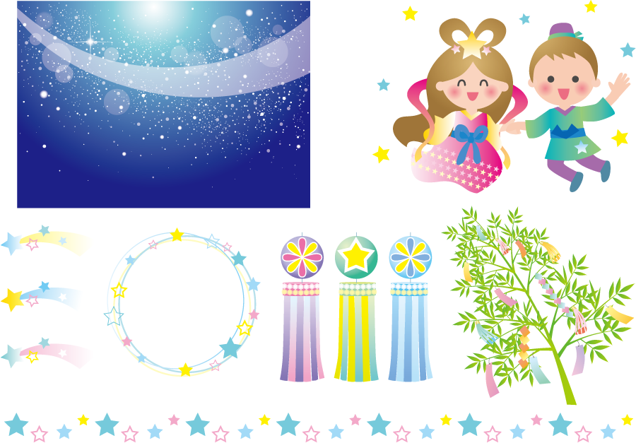 ディズニー画像のすべて 最高の織姫 彦星 天の川 イラスト