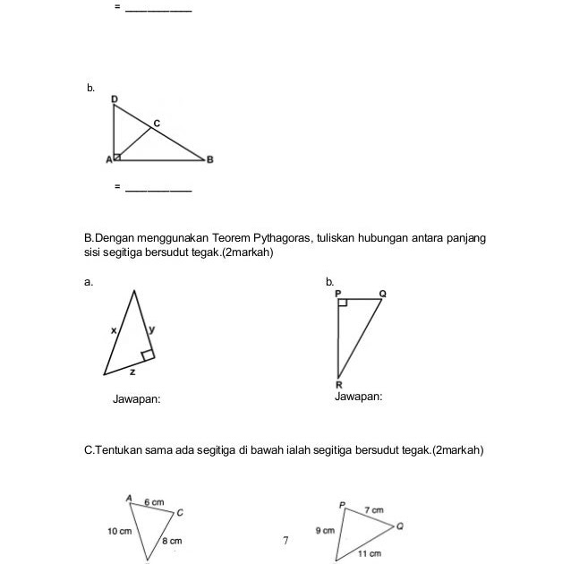 Contoh Soalan Matematik Nisbah - Sinter D