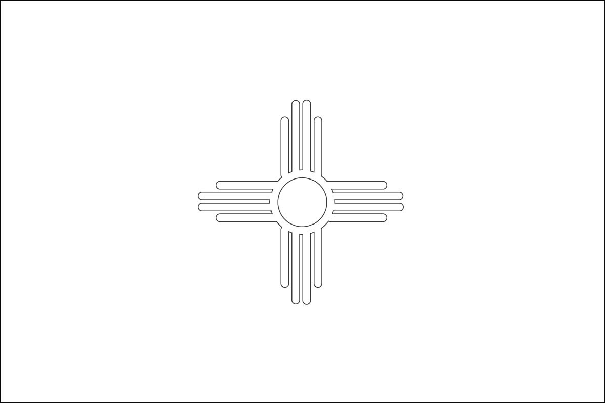 New mexico flag coloring page. New Mexico A Unit Study Diy Homeschooler
