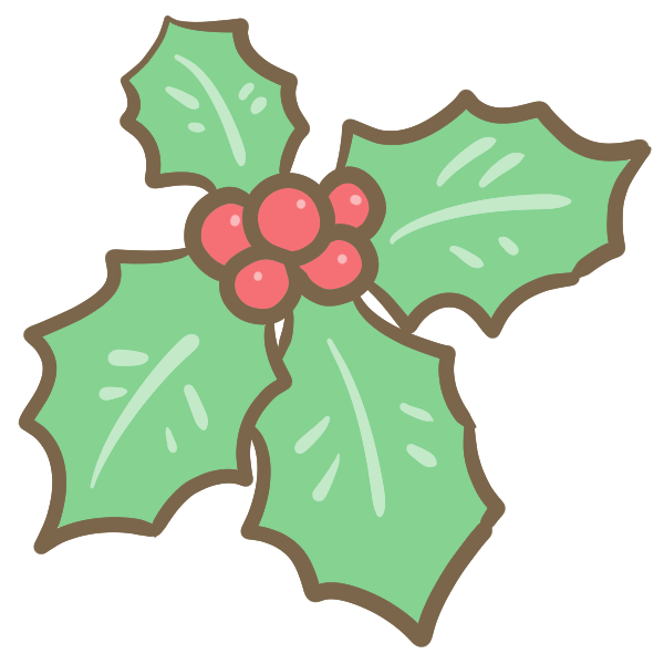綺麗なひいらぎ クリスマス 花 イラスト ディズニー画像