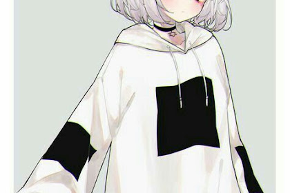 Hoodie Oversized Cute Anime Girl