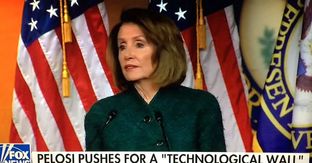 A “technological wall” won’t do anything to stop illegal aliens from entering our country, or the flow of drugs over the southern border, and @SpeakerPelosi knows it. She’s abandoned any pretense of protecting American citizens.