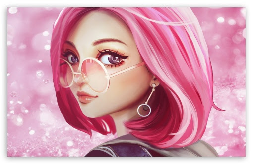 Cute baby boy use laptop, black laptop computer. Cute Girl Pink Hair Sunglasses Digital Art Drawing Ultra Hd Desktop Background Wallpaper For 4k Uhd Tv Widescreen Ultrawide Desktop Laptop Multi Display Dual Triple Monitor Tablet Smartphone