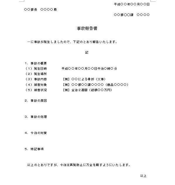 英文 例文 訃報