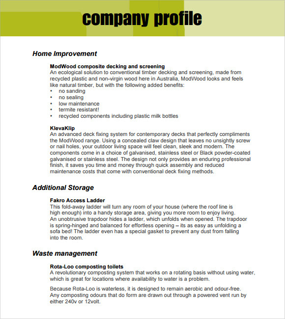 Contoh Company Profile Perusahaan Fashion - Contoh Waouw