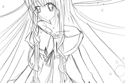 Angel Anime Girl Coloring Pages