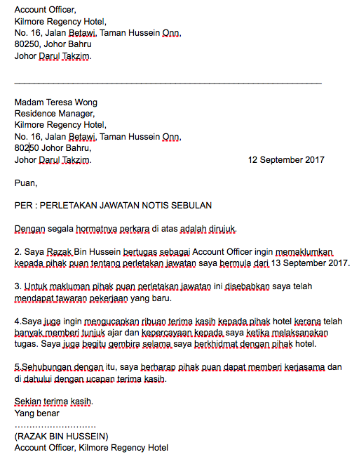 Contoh Surat Berhenti Kerja Dari Majikan Kepada Pekerja Contoh Surat Terbaru For more information and source see on this link.