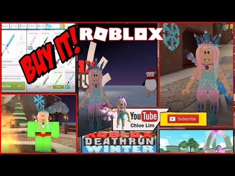 Chloe Tuber Roblox Deathrun Gameplay Buying That Snowman Sword - safety first roblox deathrun youtube