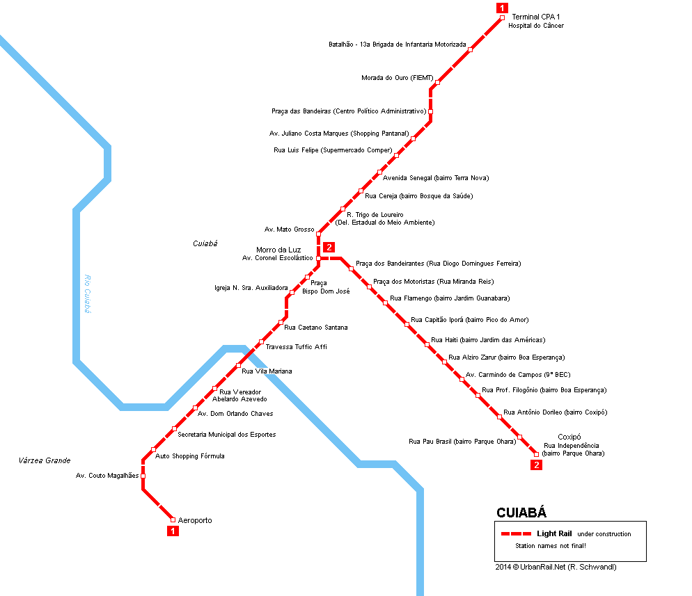 The last 3 times cuiabá have played atlético go h2h there have been on average 2 goals scored per game. Urbanrail Net South America Brazil Mato Grosso Cuiaba Light Rail