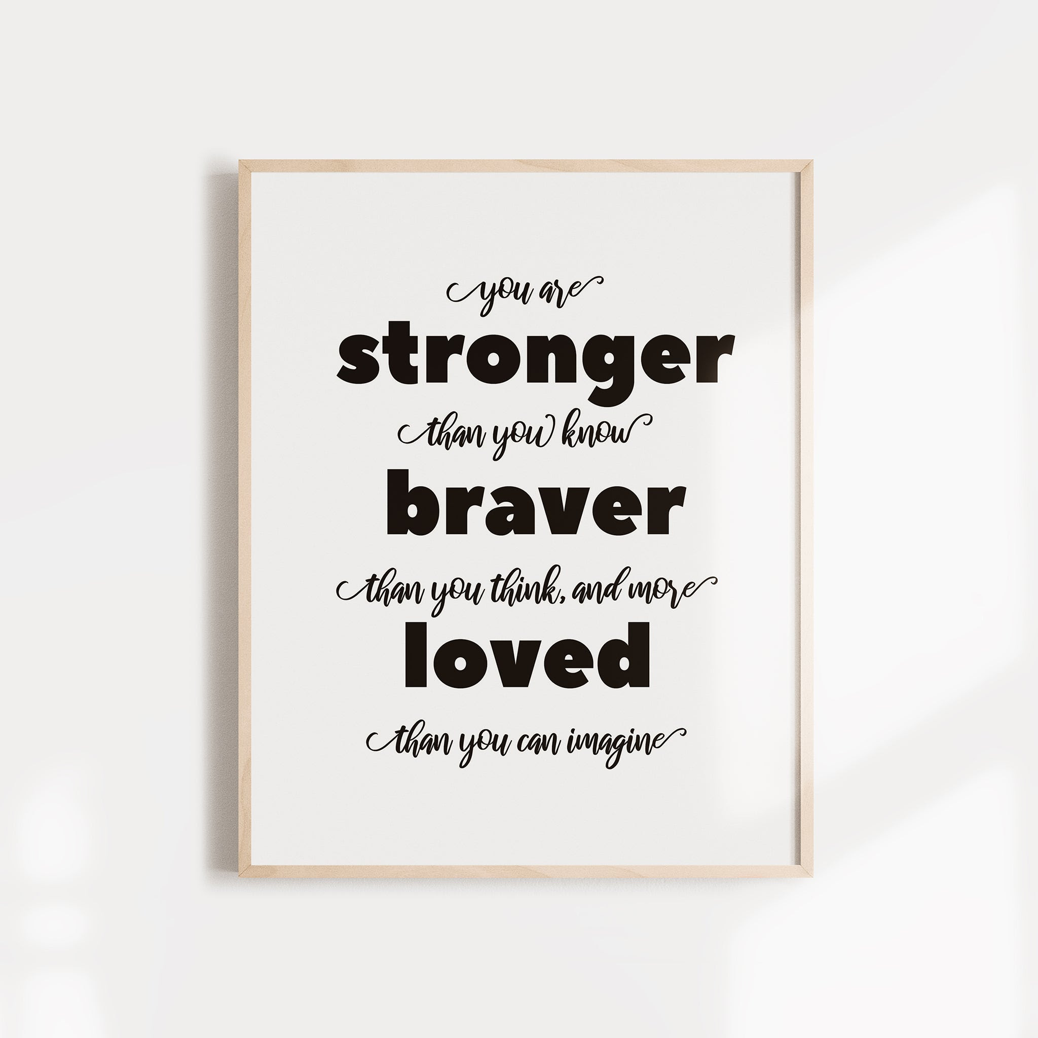The only devil inside of you is the one you created yourself. You Are Stronger Than You Know Braver Than You Think And More Loved Than You Can Imagine Inspirational Wall Posters Manifest Abundance Ritual Kits Intention Candles And Intention Bracelets