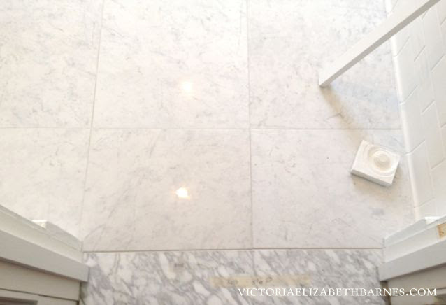 Complete carrara marble tile bathroom instalation time lapse. Pleasant Surprise Victoria Elizabeth Barnes