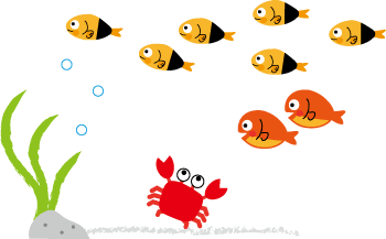 無料ダウンロード 海の仲間 イラスト 無料イラスト素材 かわいいフリー素材 素材のプ