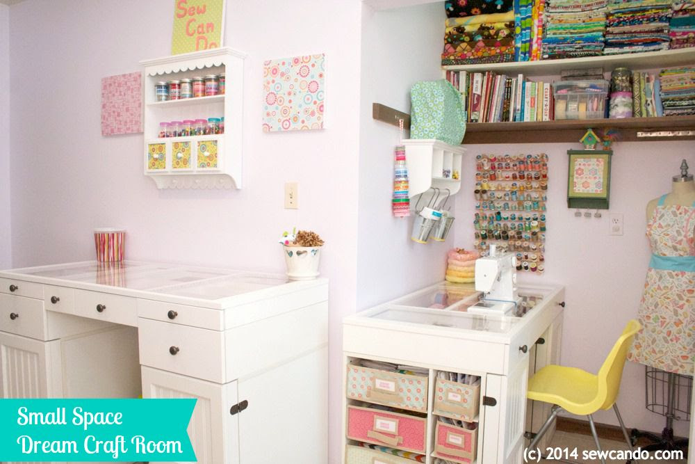 These organizers will make your life easier and, hopefully, give you some inspiration. Sew Can Do Making A Dream Craft Room In A Small Space