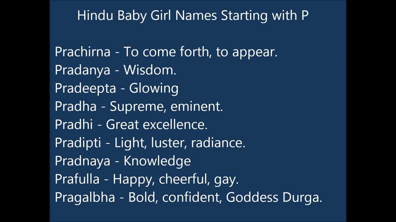 39 Info Baby Name Girl Starting With P Babyname