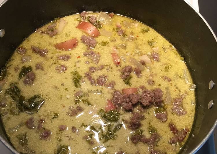 Recipes Tasty Crock Pot Potato  Kale And Sausage Soup 