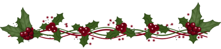 Decorative Holly banner.