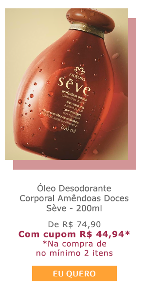 Óleo Desodorante Corporal Amêndoas Doces Sève - 200ml