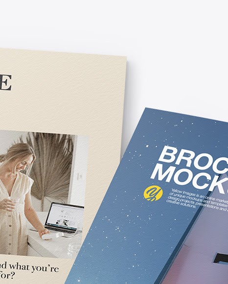 Download Download Free Mockup Booklet PSD - Two A4 Brochures Mockup ...
