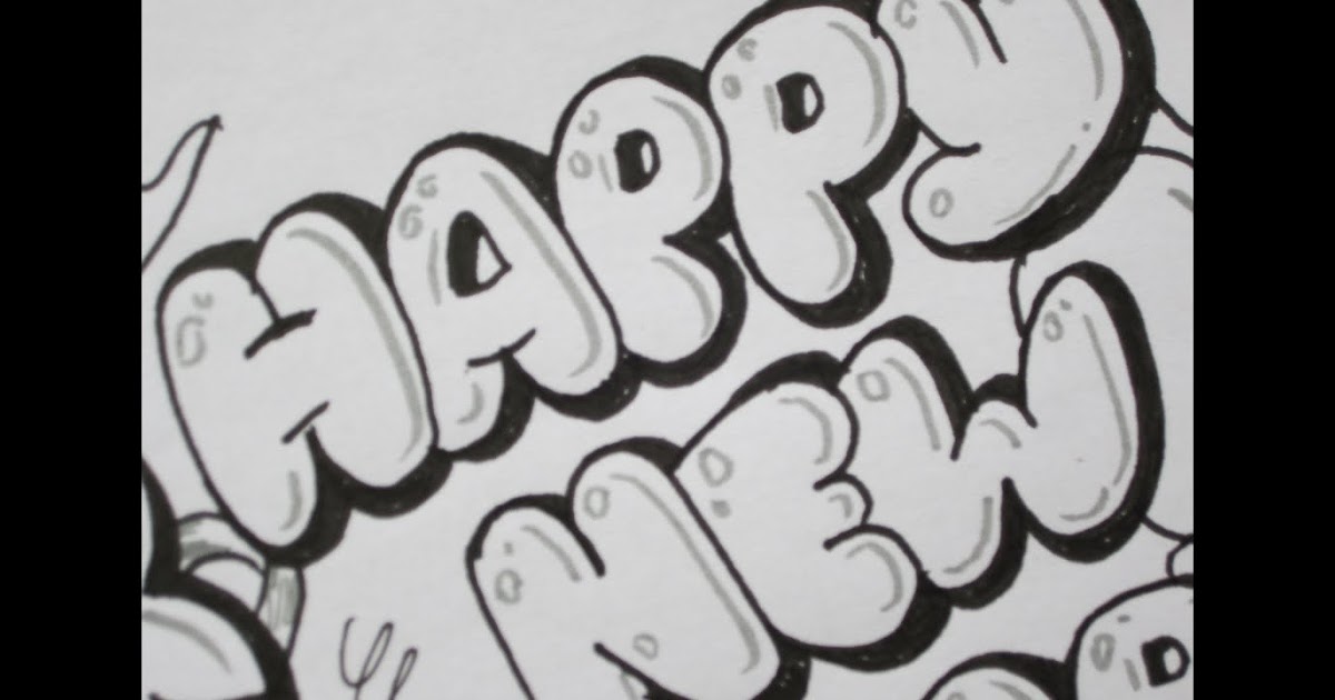 Huruf Grafiti Simple 3D : How To Draw Graffiti Letters 13 ...