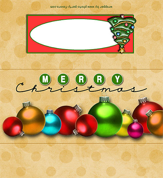 Download and print hershey's candy bar wrapper template. Christmas Ornaments Candy Bar Wrapper Free Printable Chocolate Bar Wrapper